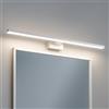 MAKA change your life quality MAKA Luce Specchio Bagno LED 12W 840 Lumen, Lampada Bagno Specchio 4000K, Applique Specchio Bagno 60 cm Bianco/Nero IP20, Illuminazione Bagno per Make-Up e Rasatura (Bianco, 4000K)