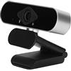 Yctze Webcam USB 2.0 Full HD 080P con Telefono Fonoassorbente per Uso Desktop e Laptop (WB4)