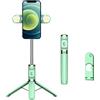 Oxxggkao Treppiede Selfie Stick Supporto Staffa Telefono Con Luce di Riempimento Portatile Monopiede Clip M01S Ufficio Cellula Supporto Mobile Per Scrivania Desktop Con Luce Regolabile