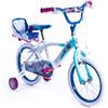 Huffy 16 Pollici, Bicicletta Disney Frozen Luxury Bambina, Azzurro