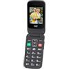 Trevi FLEX 51 Telefono Cellulare a Conchiglia per Anziani, Ricarica Veloce USB Type-C e Batteria Lunga Durata, Presa Cuffie 3.5mm, Tasti Grandi, Tasto SOS, Memoria Espandibile, Cellulare Semplice 2G