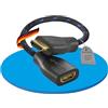 Sonero PureLink GmbH Sonero® 4K HDMI portsaver adapter, alta velocità premium, spina da HDMI A a presa HDMI A, contatti dorati, doppia schermatura, rivestimento in cotone, 0,15 m