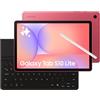 Samsung Galaxy Tab S10 Lite con Book Cover Keyboard Slim, Tablet Android, 5G, 8GB RAM, 128GB, 10.9 Dispaly LCD, S Pen, Coral Red [Versione italiana]