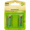 Glowster Batteria ricaricabile HR03 (AAA) 900 mAh 1,2 V, confezione da 2 pezzi, ideale per dispositivi elettronici e giocattoli.