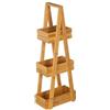 DRW Scaffale da pavimento con 3 cassetti in legno naturale