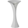 DRW Vaso da pavimento in ceramica in bianco e oro sabbia 27x43 cm