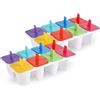 PARENCE - Set di 2 stampi per ghiaccio alfabeto - forme divertenti - stampi riutilizzabili in PP alimentare - sorbetti, succhi di frutta e popsicoli fatti in casa - facile da rimuovere e pulire