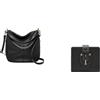 Fossil Donna Jolie Borsa in pelle nera e portafoglio Harwell, Set