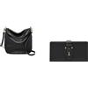 Fossil Donna Jolie Borsa in pelle nera e portafoglio Harwell, Set