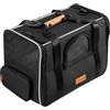CADOCA® Trasportino Gatto Cane Auto Borsa Animali Domestici Tracolla e Ciotola Zaino per Cani Cuccia Gatti Viaggio Macchina Box per Trasporto