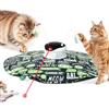 Gardner Pet Giocattolo per Gatti, 5 in 1 Elettrico Interattivo Automatico per Gatti, Gioco con Nascondino, Giocattolo con Piume, Laser, Palline e Suoni di Uccelli, Ricarica USB, Verde