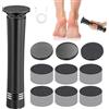 Mapille Pedicure Elettrico Professionale per Piedi - Rimuovi Calli e Duroni Ricaricabile - Lima Elettrica con 60 Dischi Abrasivi di Ricambio per Pelle Dura e Talloni Screpolati (Nero)