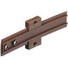 Gedotec H10407 - Cerniera per porta per frigoriferi da incasso dietro le porte dei mobili, in plastica marrone, cerniera per mobili con viti, 1 pezzo, nastro per porta per congelatori