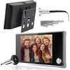 Rankomu Spioncino Digitale per Porta Blindata - Occhiello Porta con Telecamera HD 3.5 Pollici, Schermo LCD 120°, Telecamera Spioncino Porta, Installazione Rapida (14-28mm Foro, 35-100mm Spessore)