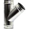 Vent Systems - Adattatore per tubo a 3 vie da 100 mm, 45 gradi, per tubo a T con connettore a tubo rotondo a forma di T, per aspiratore e condotto di ventilazione, connettore a T, 100 mm a 3 vie