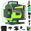 Vincona Livella Laser Autolivellante 16 Linee, 4 X 360 °Livello Laser Autolivellante Verde, ±3° Livellamento Automatico, con 2 x Batterie, Telecomando