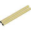 METALLIXITY Tubo in Ottone (16mm OD x 0.5mm Muro T x 200mm L) 2 Pezzi, Tubazione Dritta - per Arredamento Casa, Macchinari, Fai da Te Artigianato