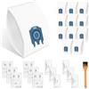 MOERDIFFER 12 sacchetti per aspirapolvere Miele Hyclean 3D GN per Miele Classic C1 Complete C2 C3, S2, S5, S8, S400 S600 S800 Serie Efficienza sacchetti inclusi 6 filtri di scarico e 6 filtri di protezione del