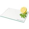Moritz & Moritz Tagliere in vetro 40 x 30 cm - tagliere antigraffio e igienico in vetro di sicurezza - tagliere antiscivolo in vetro come tagliere da cucina, tappetino da taglio e piatto da portata