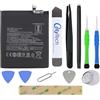 OnlyTech - Kit di riparazione Batteria di ricambio BN46 Premium per Xiaomi Redmi 7 / Redmi Note 8 / 8T - 4000mAh - Qualità identica con 10 Strumenti e Adesivi