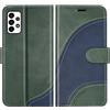 BoxTii Cover per Galaxy A53 5G, Custodia in PU Pelle Portafoglio per Samsung Galaxy A53 5G, Magnetica Cover a Libro con Slot per Schede, Verde