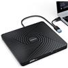 PeroBuno Masterizzatore DVD Esterno, USB 3.0 Type -C ROM +/-RW Unità,0.5 Pollice Ultra Slim Schede Lettore CD DVD Esterno per PC Portatile Laptop Desktop Windows 11/10/8/7/XP/Vista/Linux/Mac OS