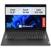 Lenovo - Notebook 15.6 Pollici V15 G4 IRU, PC Portatile Professionale Windows 11 Pro, Intel Core i7-1355U, Ram 16GB DDR4, 512GB SSD NVMe - Laptop Grafica Intel UHD, Computer Audio Dolby, Schermo FHD
