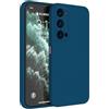 Topme Cover per OPPO Reno4 Pro 5G (6.55 Inches) Custodia Case, Protezione Della Pelle Della Custodia in Silicone Tpu - Blu zaffiro