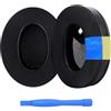 MMOBIEL Cuscinetti di Ricambio per Sony WH-1000XM4 by MMOBIEL - Gel Rinfrescante & Tessuto Ice-Silk con Memory Foam - Padiglioni Auricolari Anti-Rumore - Nero