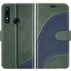 BoxTii Cover per Huawei P Smart Z / Y9 Prime 2019, Custodia in PU Pelle Portafoglio per Huawei P Smart Z / Y9 Prime 2019, Magnetica Cover a Libro con Slot per Schede, Verde