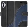 BoxTii Cover per iPhone 16 Plus, Custodia in PU Pelle Portafoglio, Magnetica Flip Cover a Libro con Slot per Schede per iPhone 16 Plus, Nero