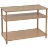 DRW Mobile TV in MDF e metallo in naturale