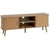 DRW Mobile TV con 2 ante e 1 ripiano in MDF in Natural