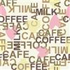 Catral 40020034 - Tappeto Cucina e corridoio caffè, 50 x 90 cm, Colore: Marrone, Rosa e Giallo