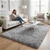 Merelax Merit Home - Tappeti morbidi e soffici per la stanza dei bambini, Grigio, 4 x 6 Feet