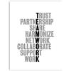 DFRES Ispirazione Citazione Poster E Stampe Motivazionale Parete Arte Lavoro di Squadra Tela Quadri Parete Quadro per Ufficio Camera da Letto Parete Decorazioni 40 X 50 Cm No Cornice