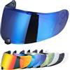 VCOROS Visiera per Casco,Protezione per Il Vento del Motociclo,Casco Parabrezza Moto Visiera a Lente Integrale per Hjc C70 FG-17 IS-17 (Blu cromo)