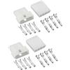 YINETTECH 4pz connettori a 4 pin per faro moto, compatibili con KTM EXC LC4 125 200 maschio femmina
