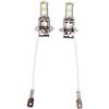 Akozon H3 9SMD LED Fendinebbia Lampadine 2x H3 5050 Bianco 9 SMD LED Xenon DC12V Auto Auto Fendinebbia Lampadine LED 6500K