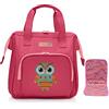 HappyVk-Borsa per Pannolini per Bambola con Tappetino per Il Cambio Bambola-Ricamo Gufo-Accessori per Bambole- Borsa per bambini dai 3 anni in su