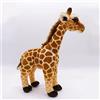 Tikwisdom Bambola giraffa marrone, grande giraffa di peluche, adatta per temi della giungla, decorazioni, abbracci, regali per ragazzi e ragazze, altezza 35 cm