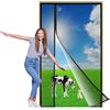 Zlhloj Apertura Laterale Zanzariera Magnetica per Porta, 115x225 cm Zanzariera Reversibile con Apertura a Sinistra/Destra, Accesso Facile, Protezione Insetti, per balcone soggiorno camera Nero