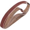 QUARKZMAN 25mm x 762mm Nastri Abrasivi, 5Pz 100 Grana Carta Vetrata per Levigatrice Ossido di Allumina Per Lavorazione Legno, Lucidatura Metalli, Affilatura Coltelli