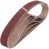 QUARKZMAN 50mm x 915mm Nastri Abrasivi, 6Pz 80 Grana Carta Vetrata per Levigatrice Ossido di Allumina Per Lavorazione Legno, Lucidatura Metalli, Affilatura Coltelli