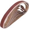 QUARKZMAN 30mm x 533mm Nastri Abrasivi, 10Pz 100 Grana Carta Vetrata per Levigatrice Ossido di Allumina Per Lavorazione Legno, Lucidatura Metalli, Affilatura Coltelli