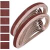 QUARKZMAN 24Pz Nastri Abrasivi 13mm x 457mm 60/80/120/150/240/400 Grana