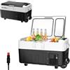 WOLTU Frigorifero Elettrico Portatile, Mini Frigo a Compressore da 30L, Congelatore con Ruote, Maniglia e Porta USB, 12/24V e 100-240V, per Auto, Barca, Camion, Camper