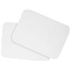 Papermane Set di biglietti in formato DIN A6, per fai da te e fai da te, con angoli arrotondati o contorno vintage, 300 g/m², carta kraft per erba, cartoncino fotografico (bianco opaco, rotondo, 25 carte)