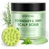 SHVYOG Scrub per Il Cuoio Capelluto Che Promuove La Crescita Dei Capelli per Capelli Grassi e Forfora e Cuoio Capelluto Secco e Pruriginoso Trattamento per Capelli Nutriente e Detox 10,58 Once