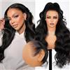 MEGALOOK Glueless Wig 13x6 Lace Front Wig Body Wave Parrucca Donna 22 Inch